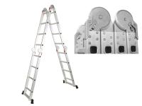 Лестница алюм. 4х5  STARTUL (стрем.-280см, лестн.-570см) 14,6 кг