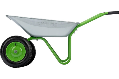Тачка садовая, 2-х колесная, 120 кг, объем 65 л// Сибртех