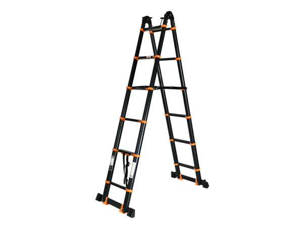 Лестница телескоп.2-х секц. алюм. 210/420см, 2х5 ступ. 14,8кг BLACK LINE STARTUL 