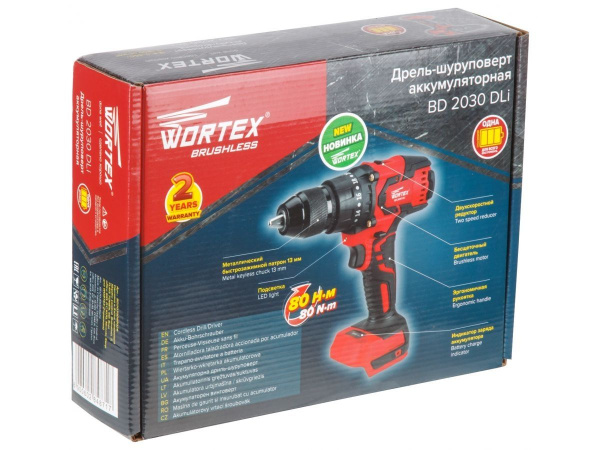 Шуруповерт аккумуляторный WORTEX BD 2030 Dli BD2030Dli0029