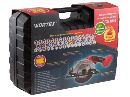 Пила дисковая аккумуляторная WORTEX CCS 1814 0329268