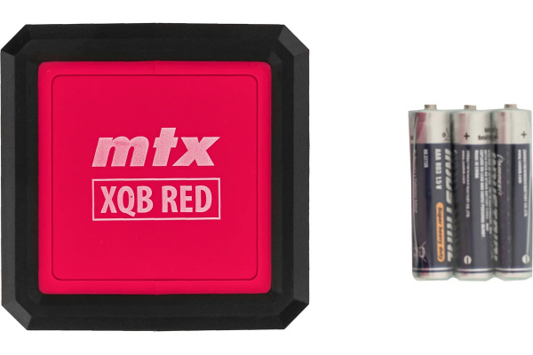 Уровень лазерный XQB RED Basic SET, 10 м, красный луч, батарейки, резьба 1/4"// MTX
