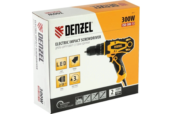 Дрель Denzel ISD-300-13 26211